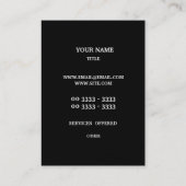 Chevron Modern Monogram. Visitekaartje (Achterkant)