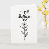Chevron Moederdagkaart Kaart (Gele Bloem)