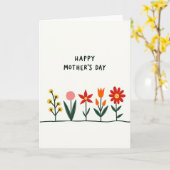 Chevron Moeders Liefde Kaart (Gele Bloem)