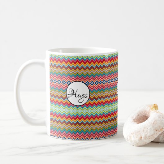Chevron Mokkopotje Koffiemok (Met donut)