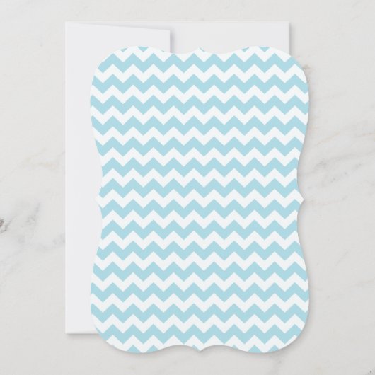 Chevron Monkey In Carriage Boys Baby shower Kaart (Achterkant)