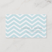 Chevron Monogram Calling Card Contactkaartje (Achterkant)