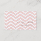 Chevron Monogram Calling Card Contactkaartje (Achterkant)