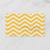 Chevron Monogram Calling Card Contactkaartje (Achterkant)