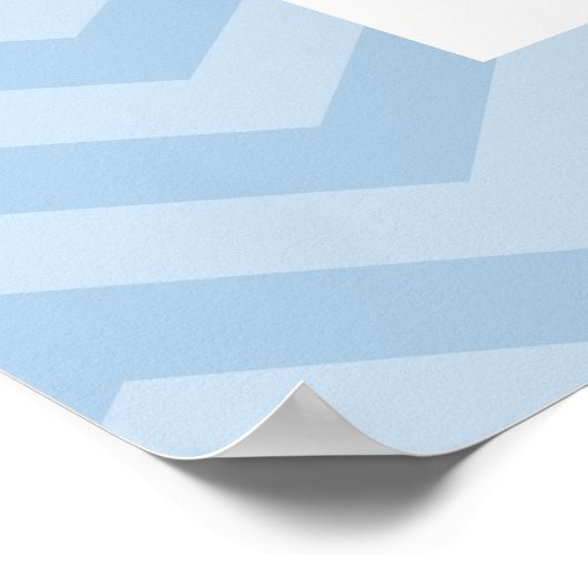 Chevron Monogram Child's Room Art Poster (Hoek)