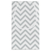 Chevron Monogram Pink en Gray Klein Cadeauzakje (Achterkant)
