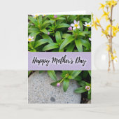 Chevron Mothers Day Card Kaart (Gele Bloem)
