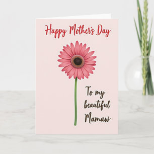 Chevron Naar Mijn Mooie Mamaw Kaart