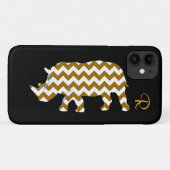 Chevron neushoorn Case-Mate iPhone case (Achterkant (horizontaal))