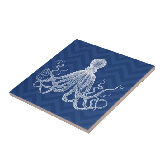 Chevron Octopus DK Tegeltje (Zijkant)