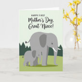 Chevron Olifant Eerste Kaart (Gele Bloem)