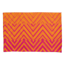 Chevron Ombre Stencil | oranje warm roze
