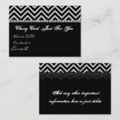 CHEVRON ONTWERP BLOKKERTEMPLATE VOOR KARTKaart Visitekaartje (Voorkant / Achterkant)