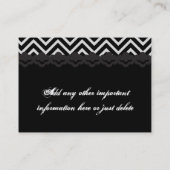 CHEVRON ONTWERP BLOKKERTEMPLATE VOOR KARTKaart Visitekaartje (Achterkant)