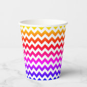 Chevron op maat papieren bekers (Voorkant)