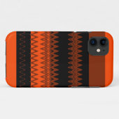 Chevron Oranje Black Zigzag Stripes Art Design Case-Mate iPhone Case (Achterkant (horizontaal))