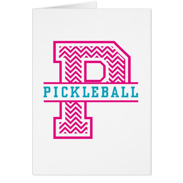 Chevron P is voor Pickleball (Voorkant)