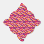 Chevron paarse oranje rode sample geschenkdoos bedankdoosjes (Uitgevouwen)