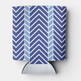 Chevron Patroon Blauw Blikjeskoeler