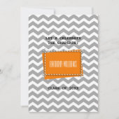 Chevron Patroon Custom Graduation Party Kaart (Voorkant)
