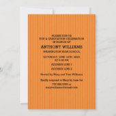 Chevron Patroon Custom Graduation Party Kaart (Achterkant)