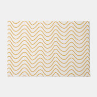 Chevron patroon geel en crème zigzag