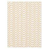 Chevron patroon geel en crème zigzag tafelkleed (Voorkant)