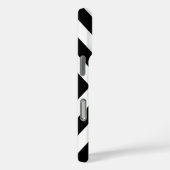 Chevron Patroon in Roze en Zwart Case-Mate iPhone Case (Achterkant / Rechts)