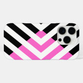 Chevron Patroon in Roze en Zwart Case-Mate iPhone Case (Achterkant (horizontaal))