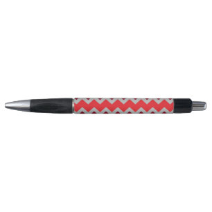 Chevron patroon in tinten rood pen