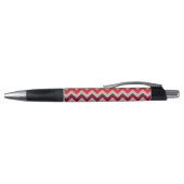 Chevron patroon in tinten rood pen (Bovenkant)
