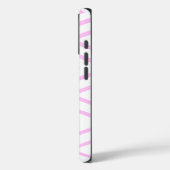 Chevron Patroon Ontwerp in Roze en Wit Case-Mate iPhone Case (Achterkant / Links)
