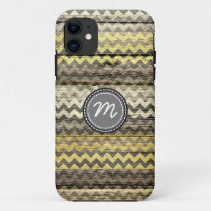 Chevron-patroon op hout #9 iPhone 11 hoesje