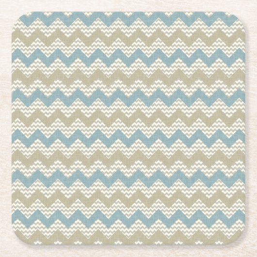 Chevron-patroon op linnetextuur kartonnen onderzetters (Voorkant)