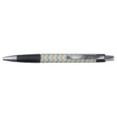 Chevron-patroon op linnetextuur pen (Achterkant)