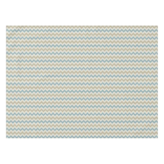 Chevron-patroon op linnetextuur tafelkleed (Voorkant (Horizontaal))