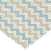 Chevron-patroon op linnetextuur tafelkleed (Gekanteld)