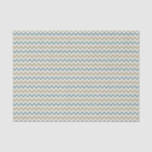 Chevron-patroon op linnetextuur tissuepapier (Voorkant)