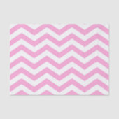 Chevron Patroon Roze en Wit Tissuepapier (Voorkant)