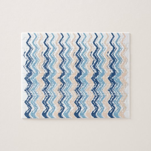 Chevron-patroon van de Stille Oceaan Legpuzzel (Horizontaal)