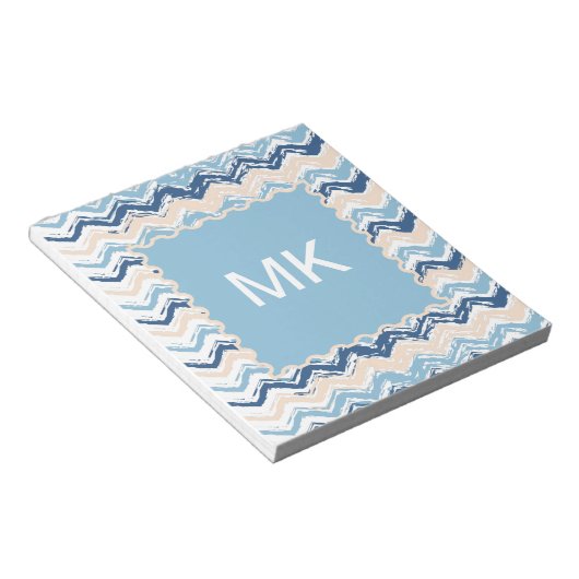 Chevron-patroon van de Stille Oceaan Notitieblok (Schuin)