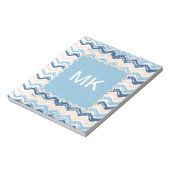 Chevron-patroon van de Stille Oceaan Notitieblok (Linkerzijde)