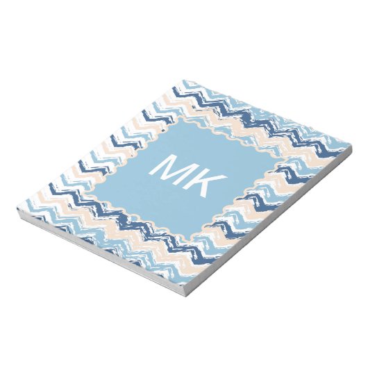 Chevron-patroon van de Stille Oceaan Notitieblok (Linkerzijde)