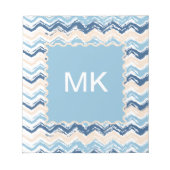 Chevron-patroon van de Stille Oceaan Notitieblok (Voorkant)