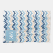 Chevron-patroon van de Stille Oceaan Theedoek (Horizontaal)