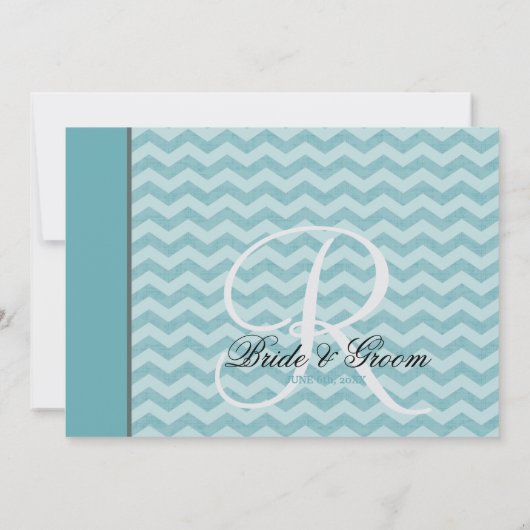 Chevron Patroonbeugel Lijst Blauwgroen Blauw Bruil Kaart (Achterkant)