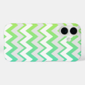 Chevron patroonstrepen groene blauwgroen aqua ombr Case-Mate iPhone case (Achterkant (horizontaal))