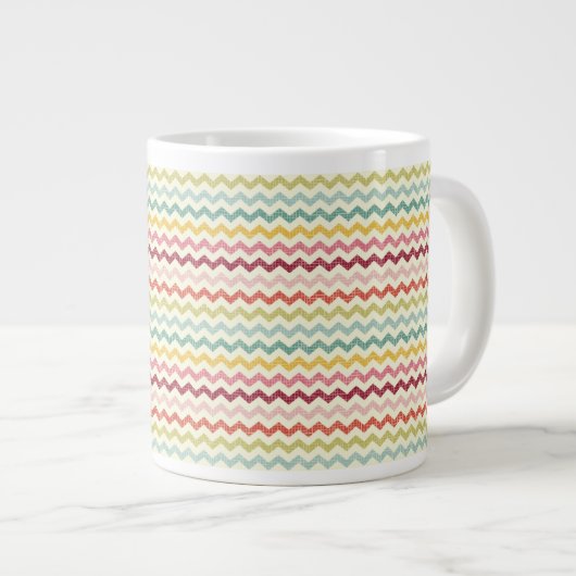 Chevron Pattern 4 Grote Koffiekop (Voorkant rechts)
