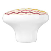 Chevron Pattern 4 Keramische Knop (Zijkant)