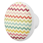 Chevron Pattern 4 Keramische Knop (Rechts)